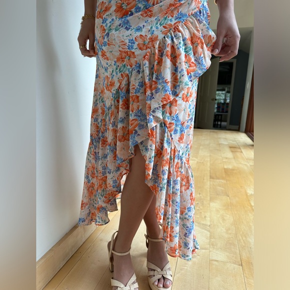 ASTR The Label Sweetheart Floral Ruffle Mido Dress size S - Picture 6 of 10